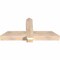 Ekena Millwork Eugene Smooth Timber Gable Bracket, Douglas Fir, 48"W x 22"H x 5 1/2"D x 5 1/2"F, 11/12 Pitch GBW048X22X0606EUG00SDF - alternate 5